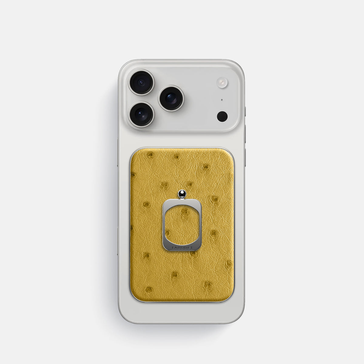 MagSafe Ring For iPhone 17 Pro In Ostrich -2 | Gold-Steel