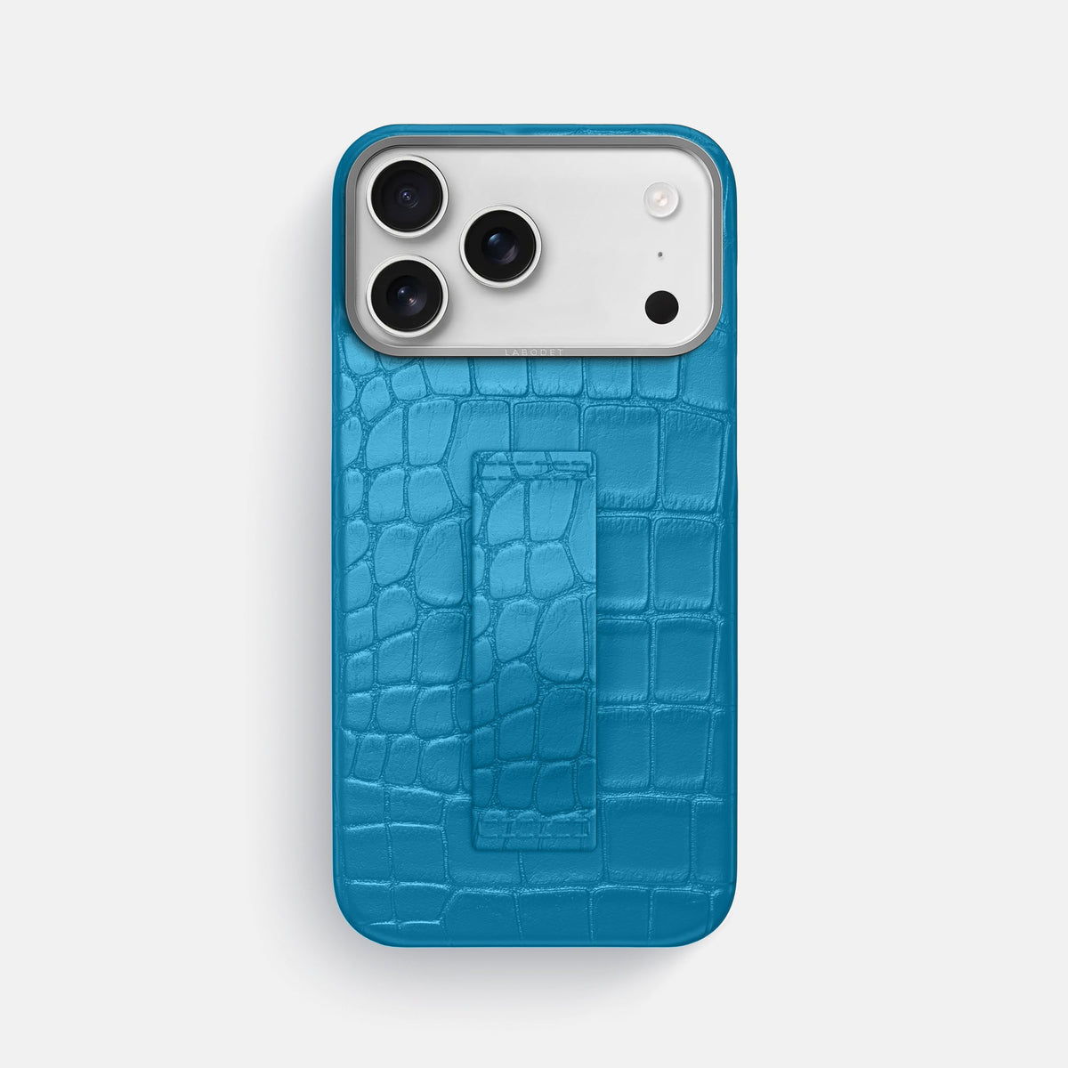 Finger Case For iPhone 18 Pro Max In Alligator -1 | Curaçao-Blue-Steel
