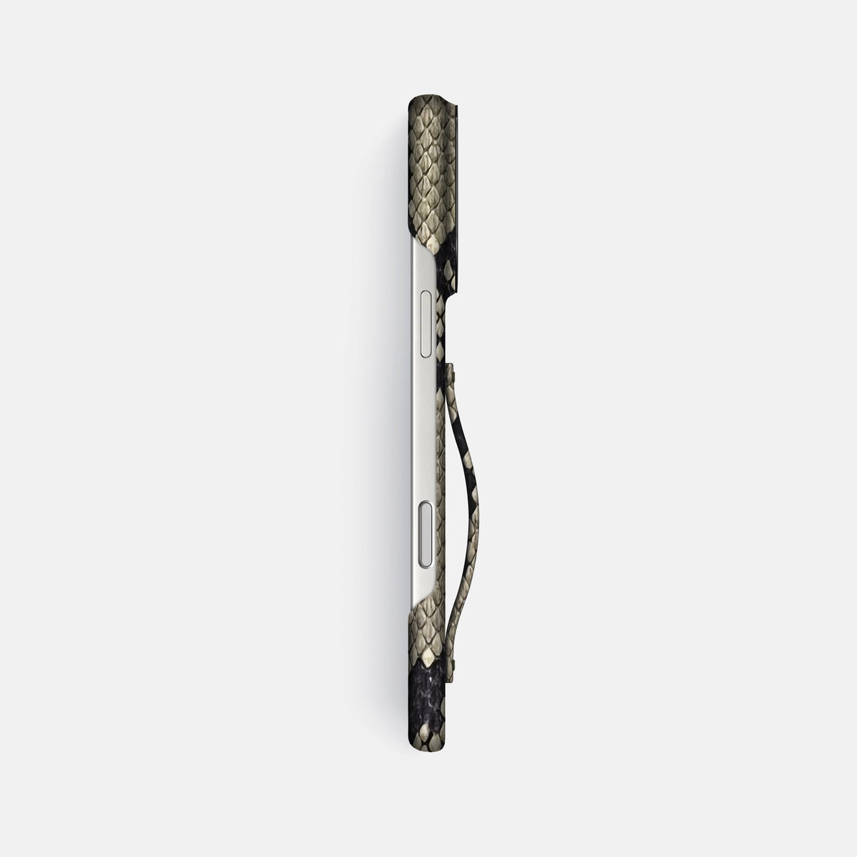 Finger Case For iPhone 18 Pro Max In Deluxe Python -3 | Savannah-Black