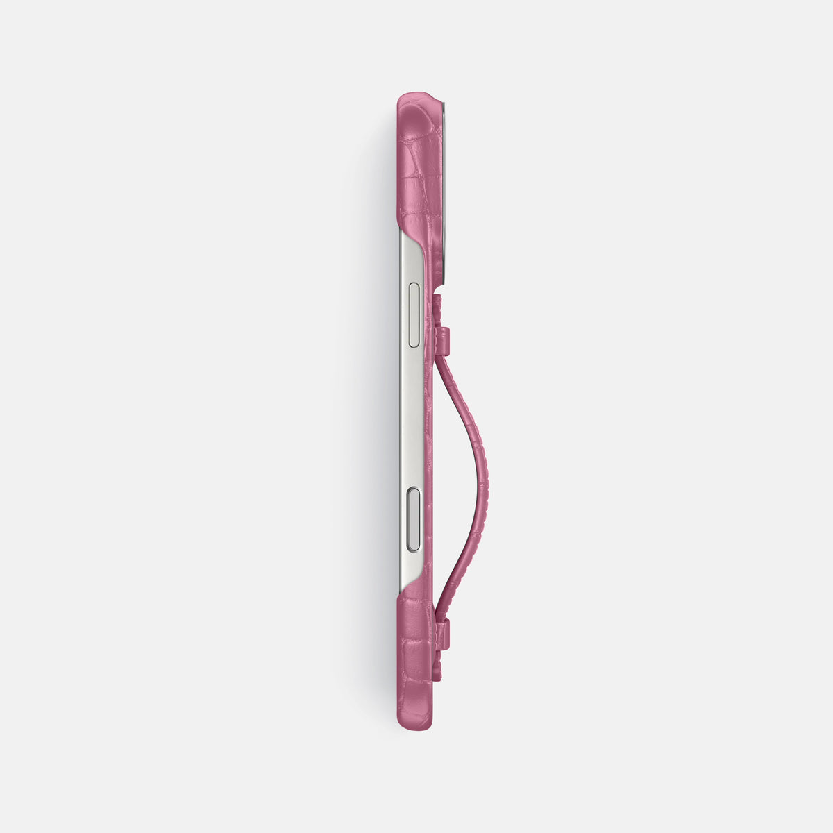 Center Handle For iPhone 17 Pro Max In Alligator -3 | Pink-Lagoon-Steel