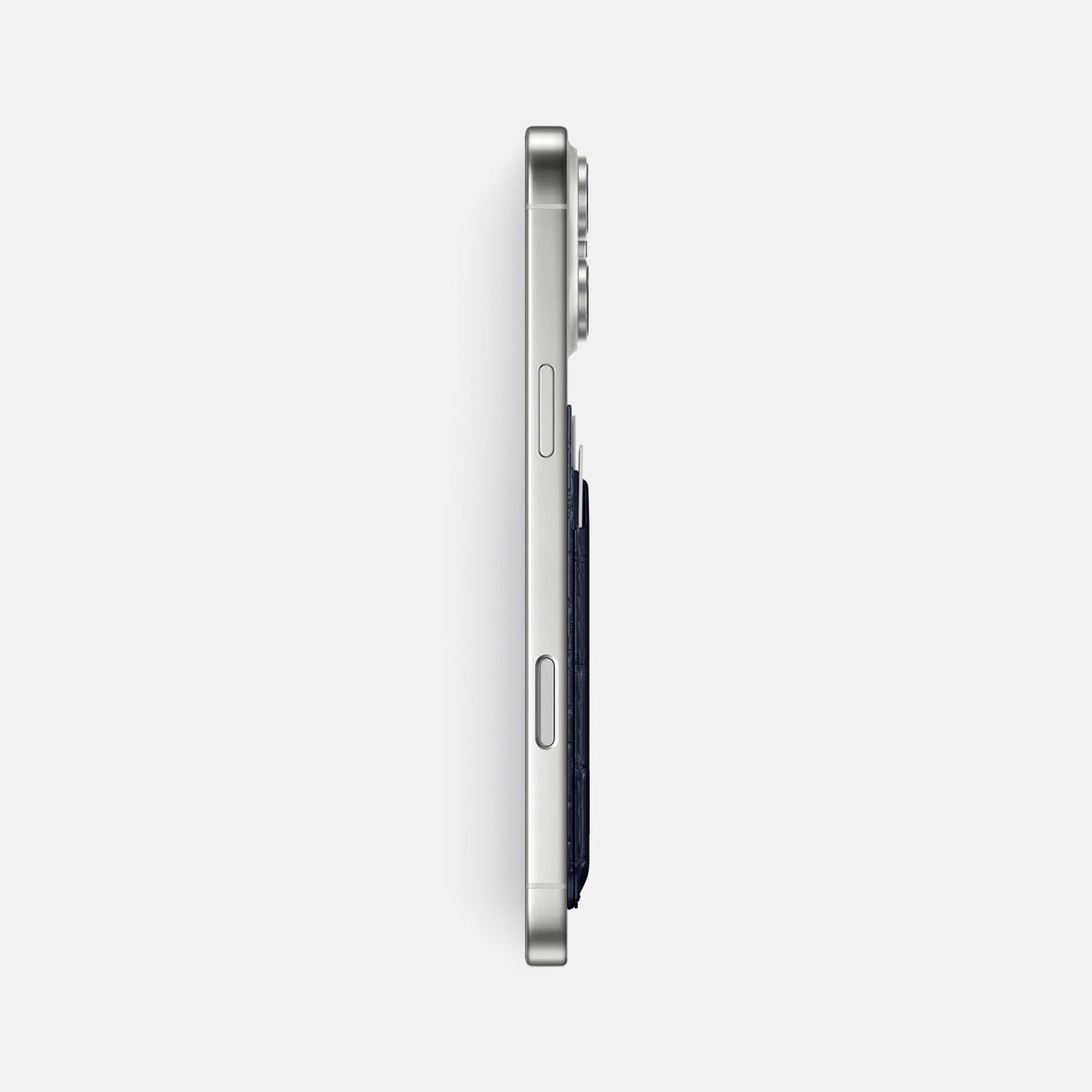 MagSafe Wallet For iPhone 18 Pro Max In Alligator -3 | Navy-Blue