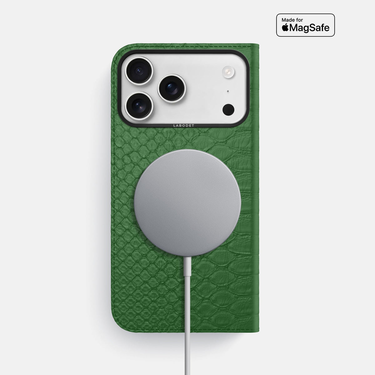 Folio Case For iPhone 18 Pro Max In Python -3 | Green-Black