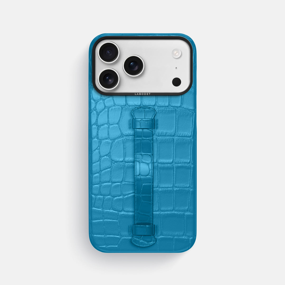 Center Handle For iPhone 17 Pro Max In Alligator -2 | Curaçao-Blue-Black