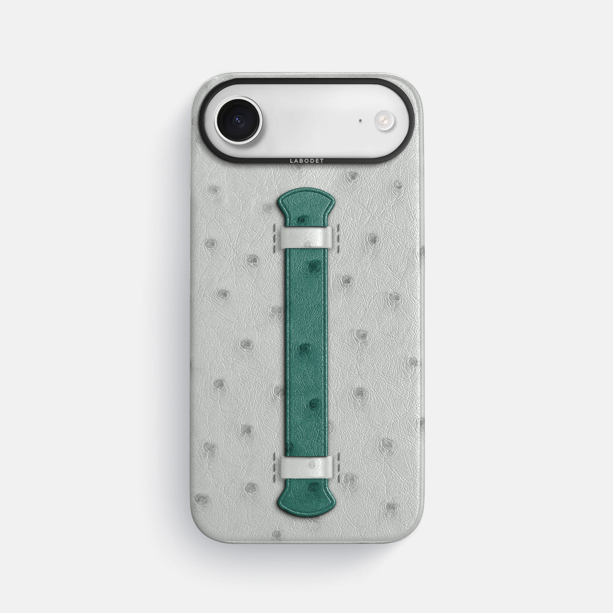 Center Handle Coloré For iPhone 17 Air In Ostrich -1 | White-Black
