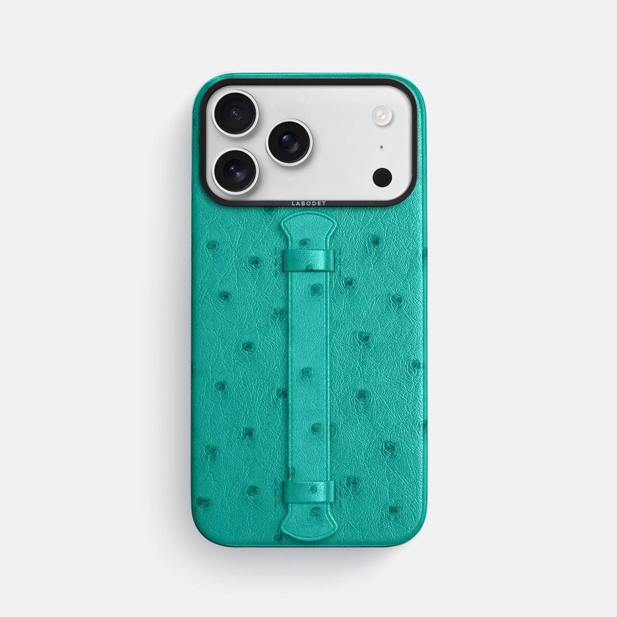 Center Handle For iPhone 18 Pro Max In Ostrich -1 | Turquoise-Black