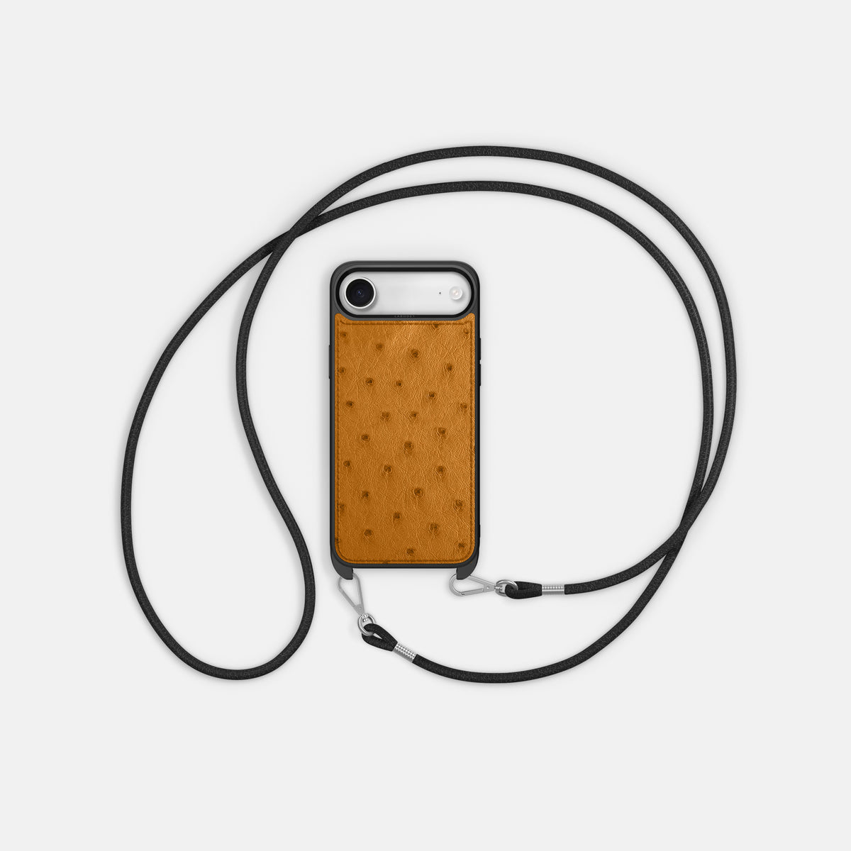 Crossbody Sport Case For iPhone 17 Air In Ostrich -5 | Chestnut