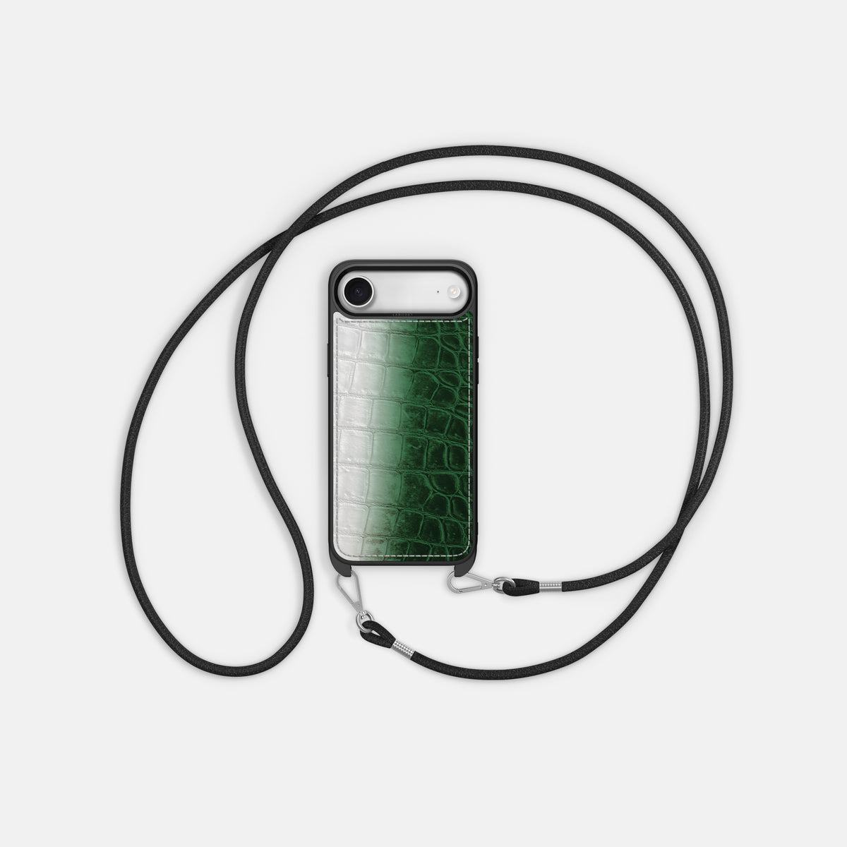 Crossbody Sport Case For iPhone 17 Air In Himalayan Crocodile -5 | Green