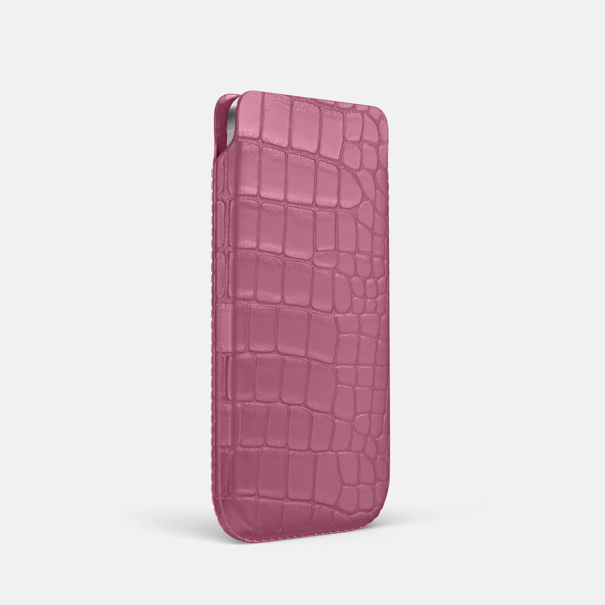 Pouch Case For iPhone 17 Pro In Alligator -2 | Pink-Lagoon