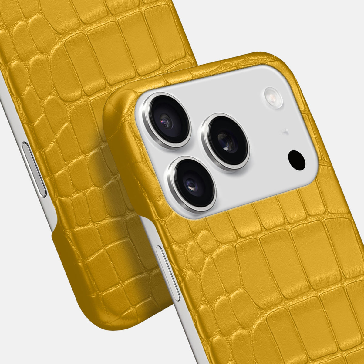 Slim Case For iPhone 18 Pro In Alligator -6 | Yellow