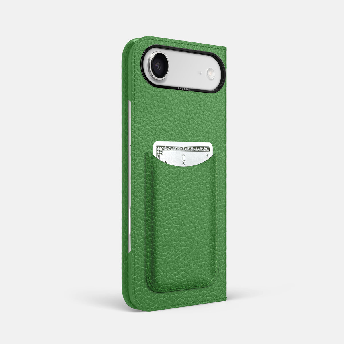 Folio Case with Card For iPhone 17 Air In Calf -1 | Herb-Black