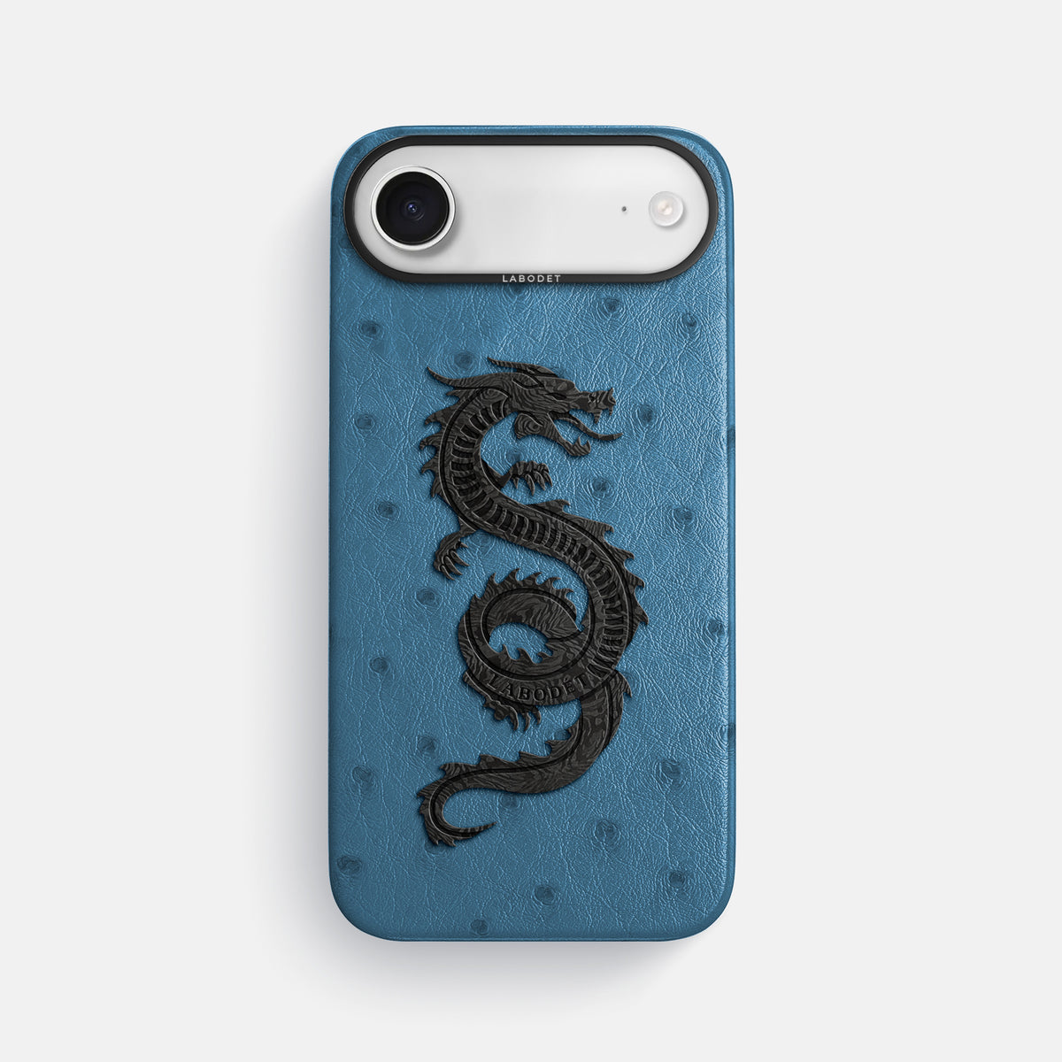 Classic Case With Carbon Dragon For iPhone 17 Air In Ostrich -1 | Blue-Jeans-Black