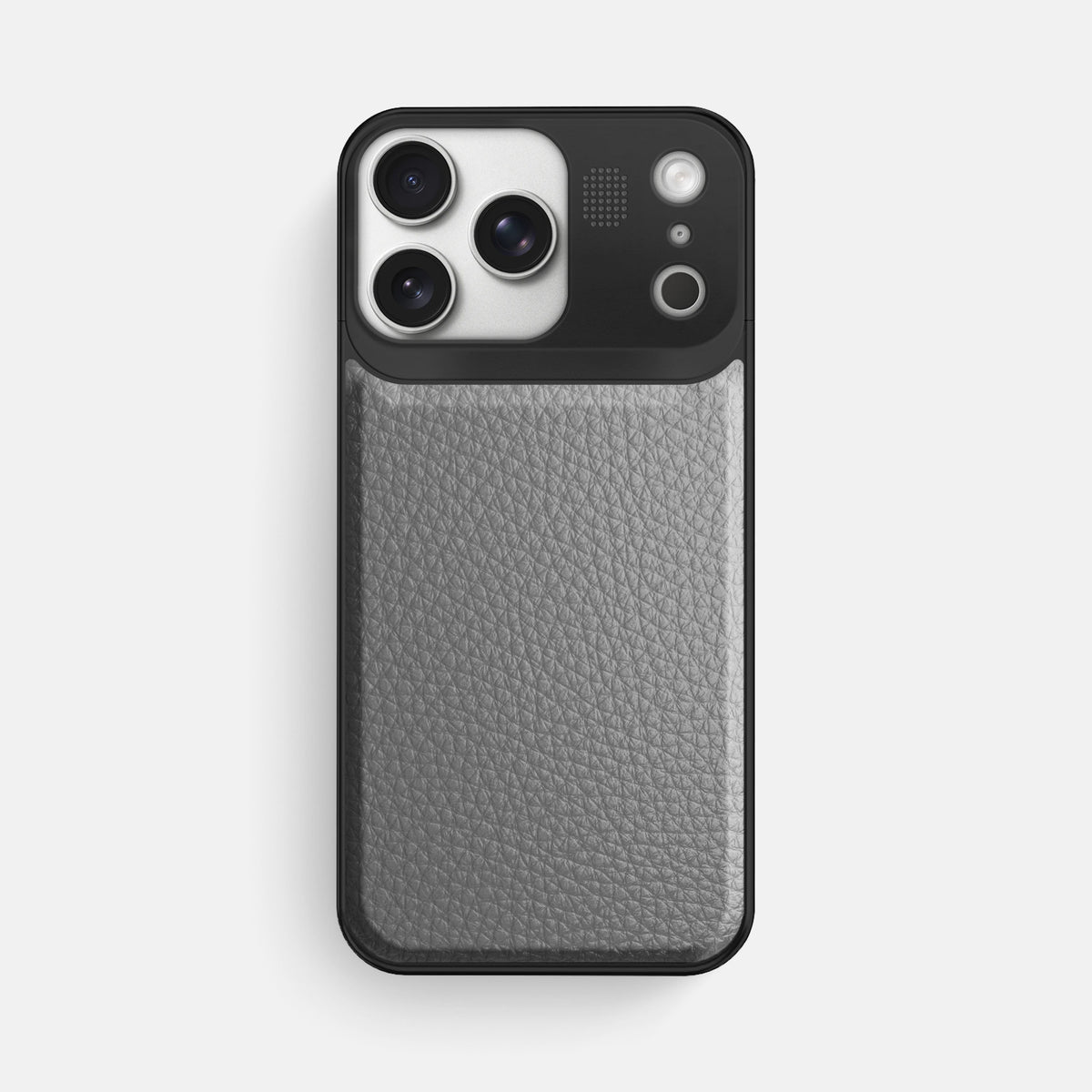 Metal Case For iPhone 17 Pro Max In Calf -1 | Souris-Black