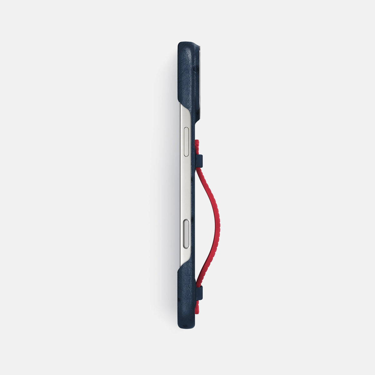 Center Handle Coloré For iPhone 18 Pro Max In Ostrich -2 | Navy-Blue-Steel