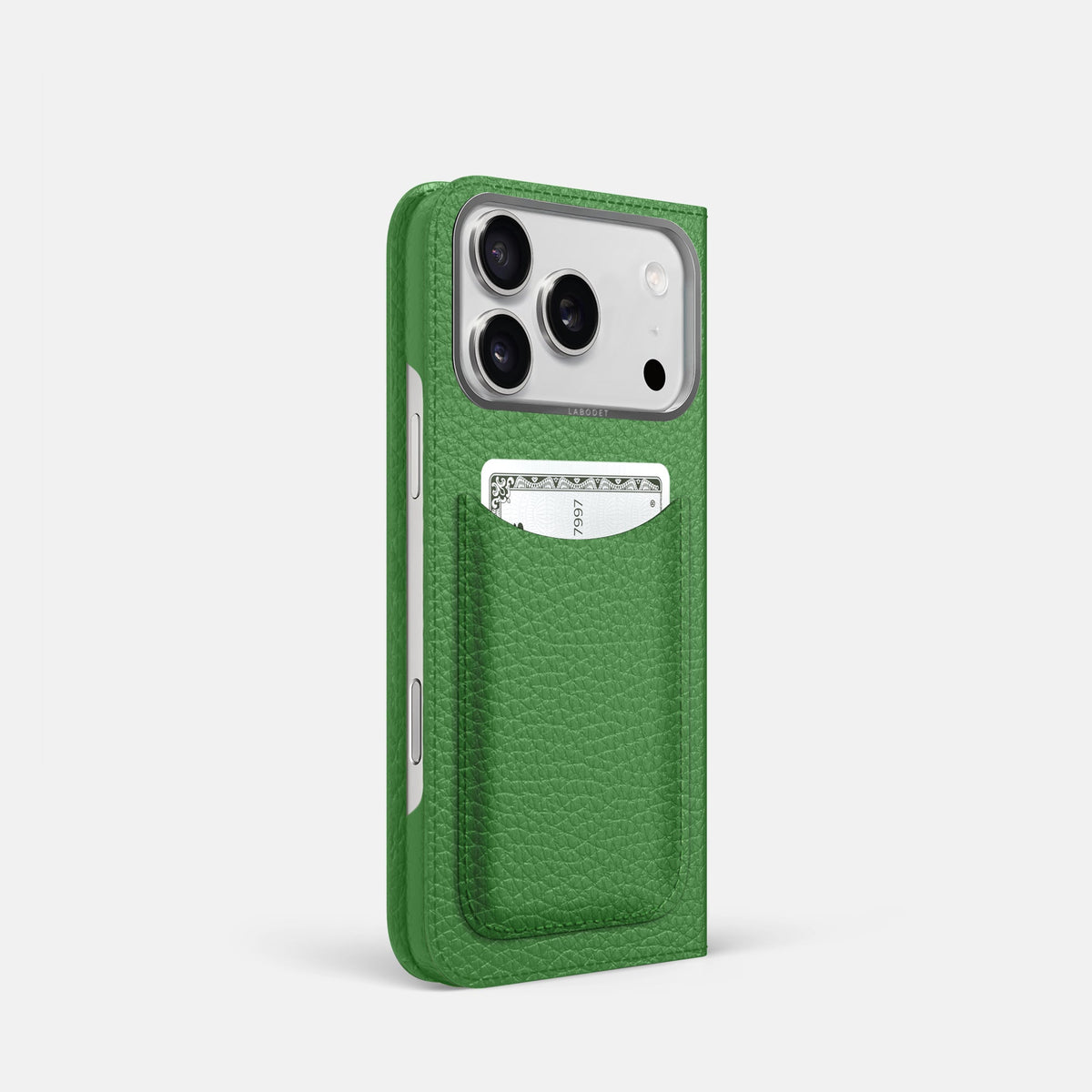 Folio Case with Card For iPhone 18 Pro In Calf -1 | Herb-Steel