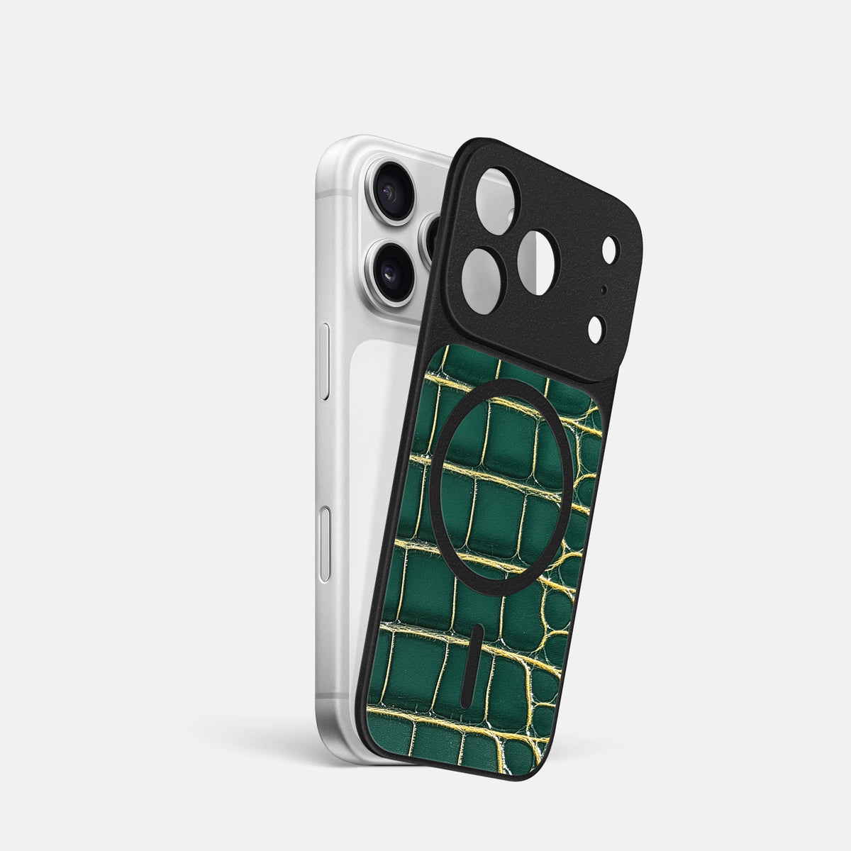 MagSafe Mask For iPhone 18 Pro In Patina Alligator -1 | Cambridge