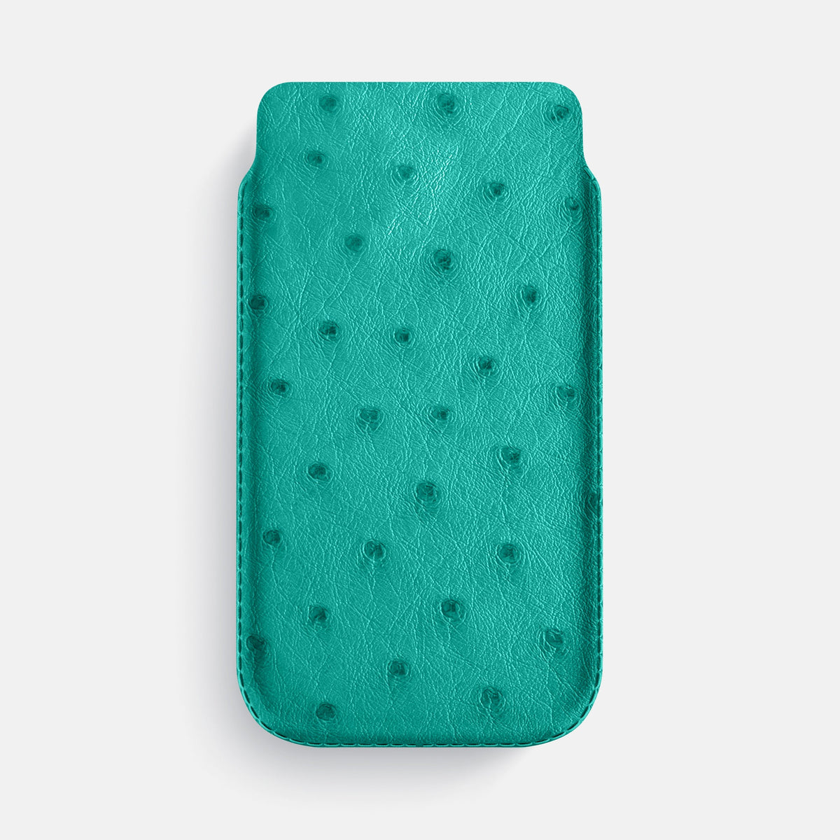 Pouch Case For iPhone 18 Pro Max In Ostrich -1 | Turquoise