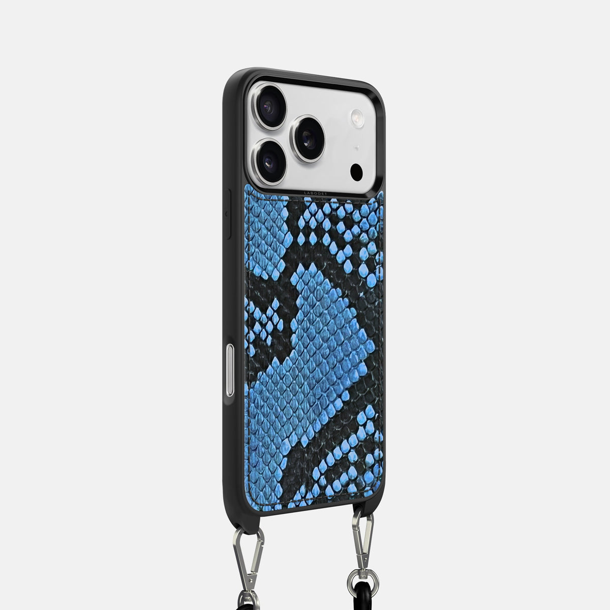 Crossbody Sport Case For iPhone 18 Pro In Deluxe Python -2 | Blue-Jeans