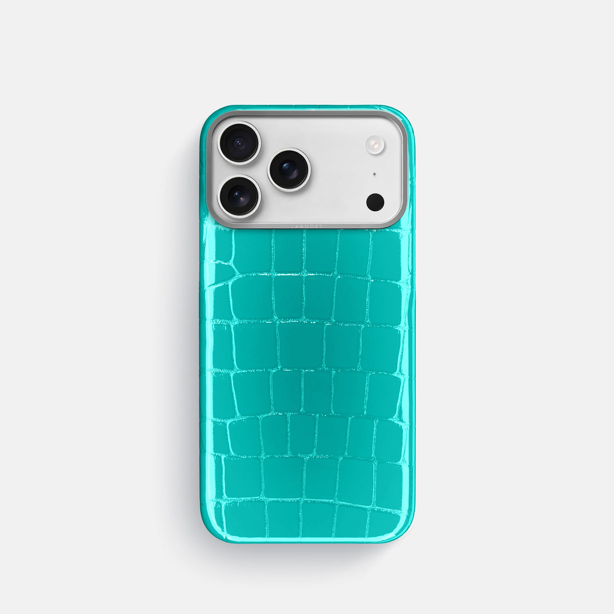Classic Case For iPhone 17 Pro In Shiny Alligator -1 | Mint-Steel