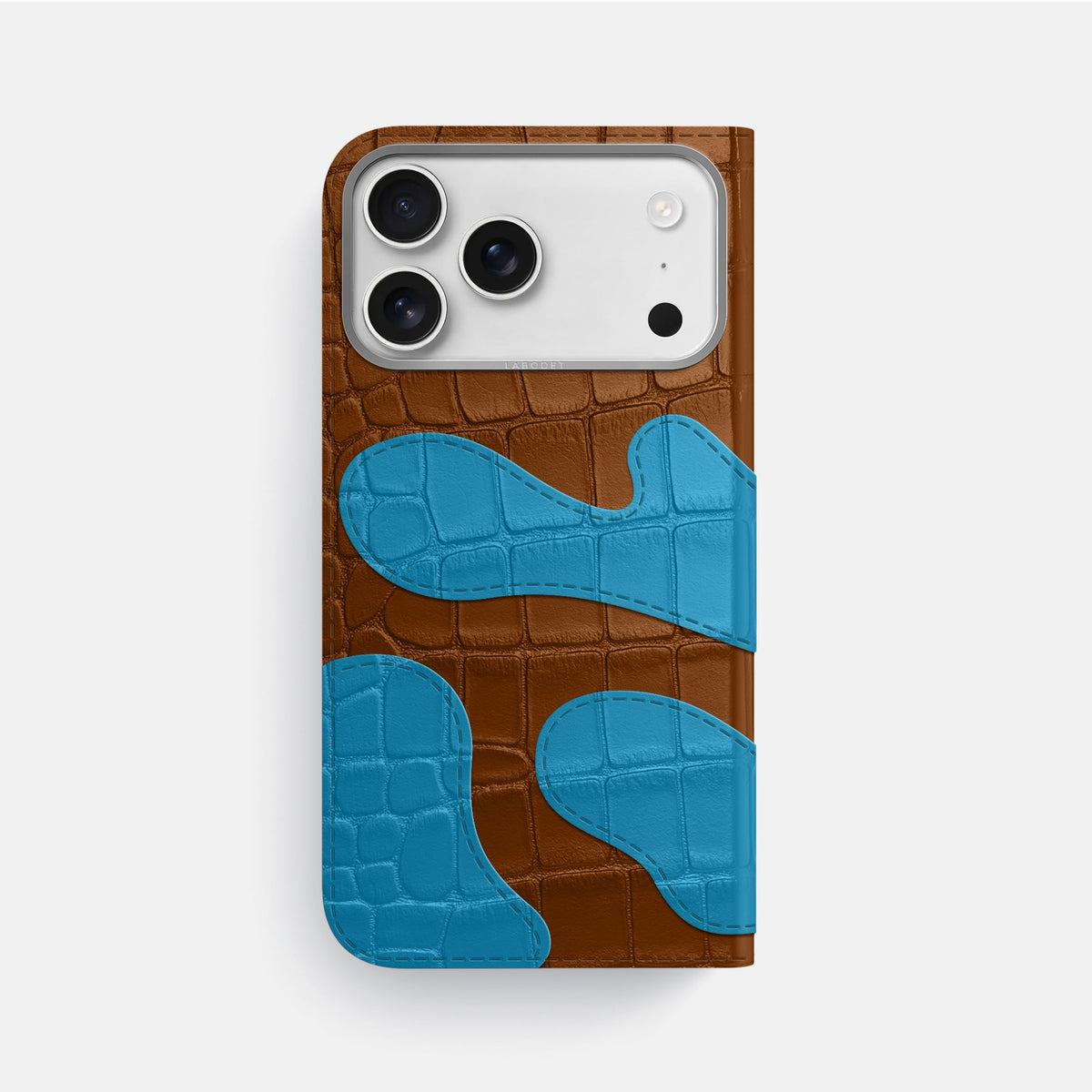 Camouflage Folio For iPhone 18 Pro Max In Alligator -3 | Honey-Steel