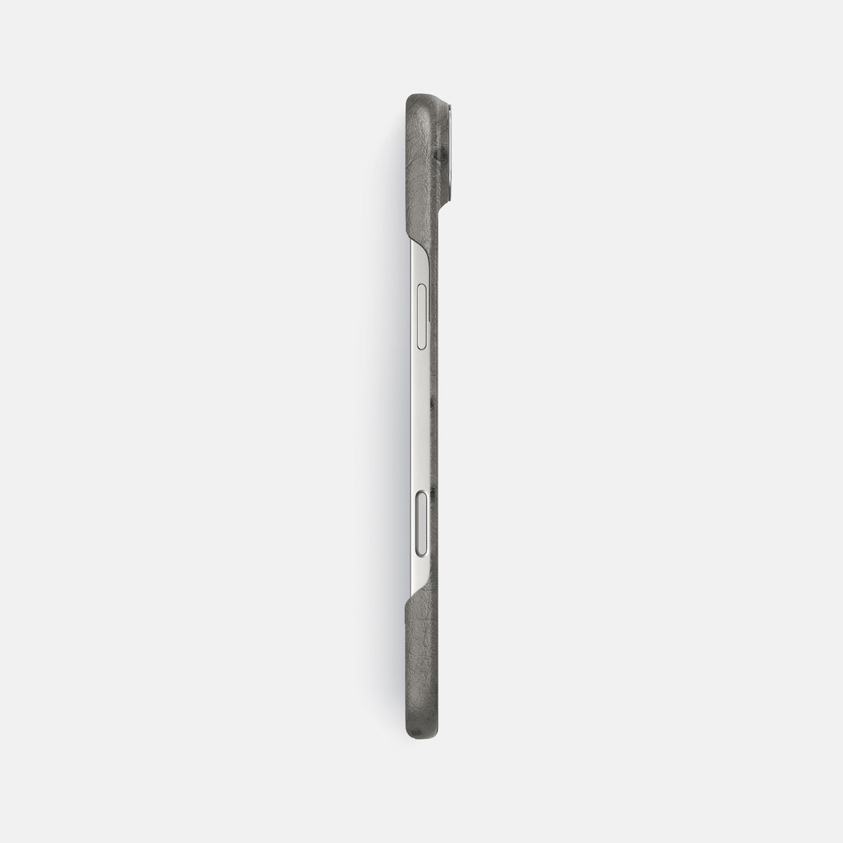 Classic Case For iPhone 17 Air In Ostrich -3 | Grey-Steel