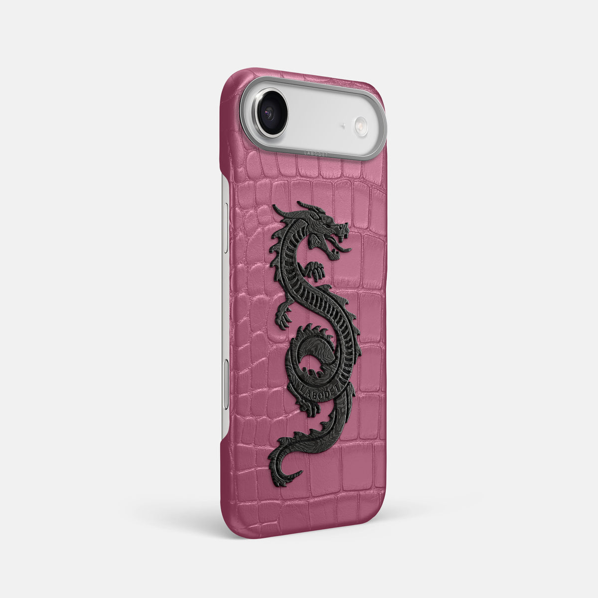 Classic Case With Carbon Dragon For iPhone 17 Air In Alligator -2 | Pink-Lagoon-Steel