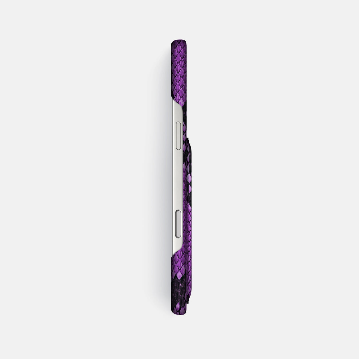 Slim Card Case For iPhone 17 Pro Max In Deluxe Python -3 | Purple