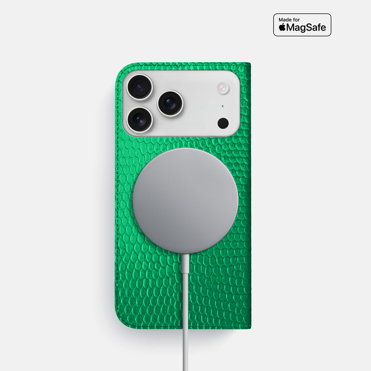 Folio Slim Case For iPhone 17 Pro In Lizard -3 | Apple-Green