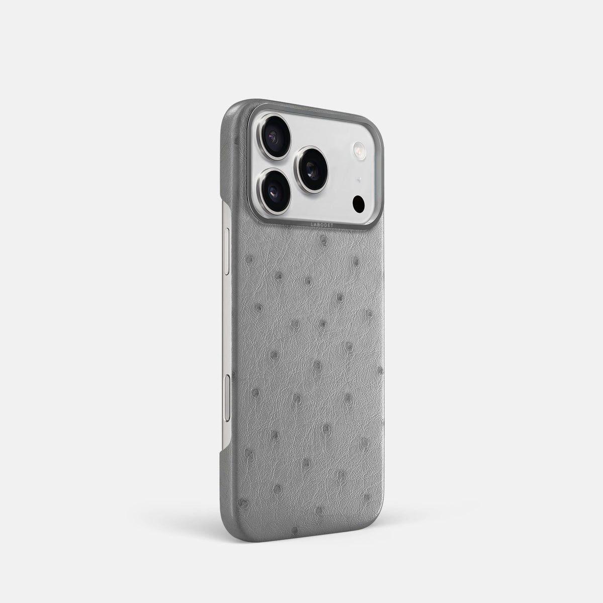 Classic Case For iPhone 18 Pro In Ostrich -2 | Silver-Steel