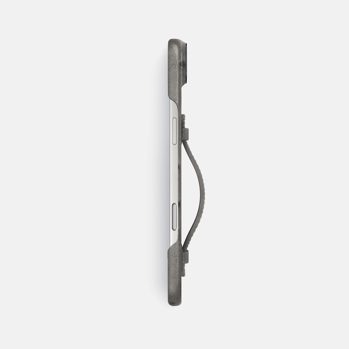 Center Handle For iPhone 17 Air In Ostrich -2 | Grey-Black