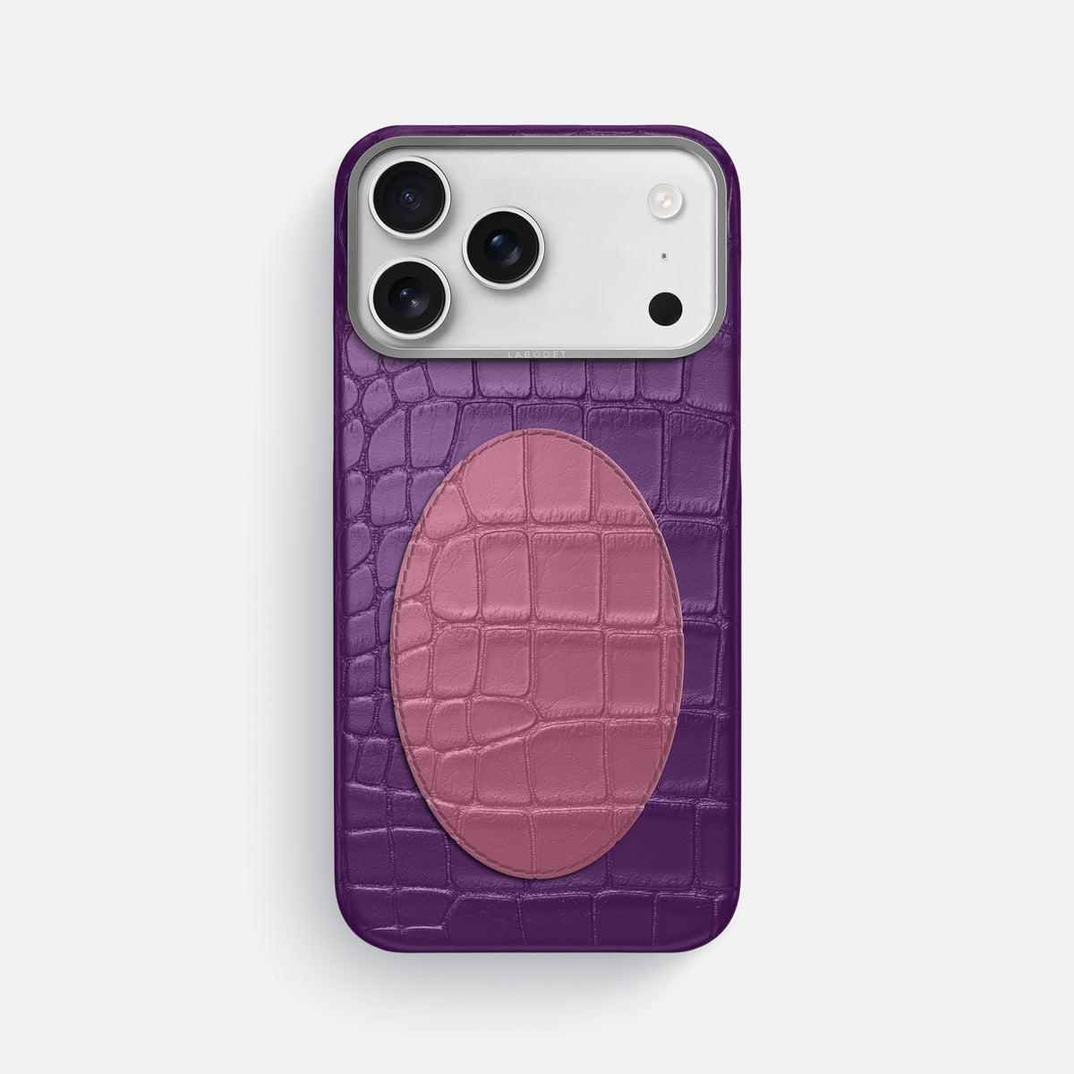 Classic Case With Oval For iPhone 17 Pro Max In Alligator -1 | Purple-Steel