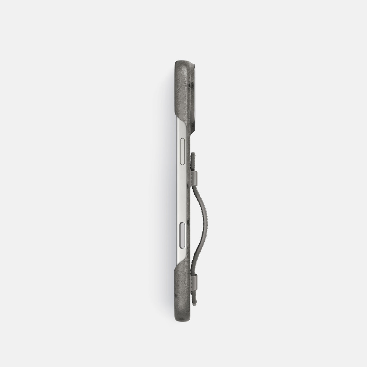 Handle Case For iPhone 17 Pro In Ostrich -3 | Grey-Steel