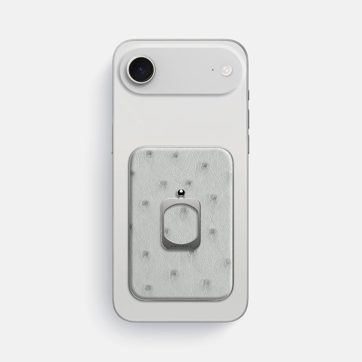 MagSafe Ring For iPhone 17 Air In Ostrich -2 | White-Steel