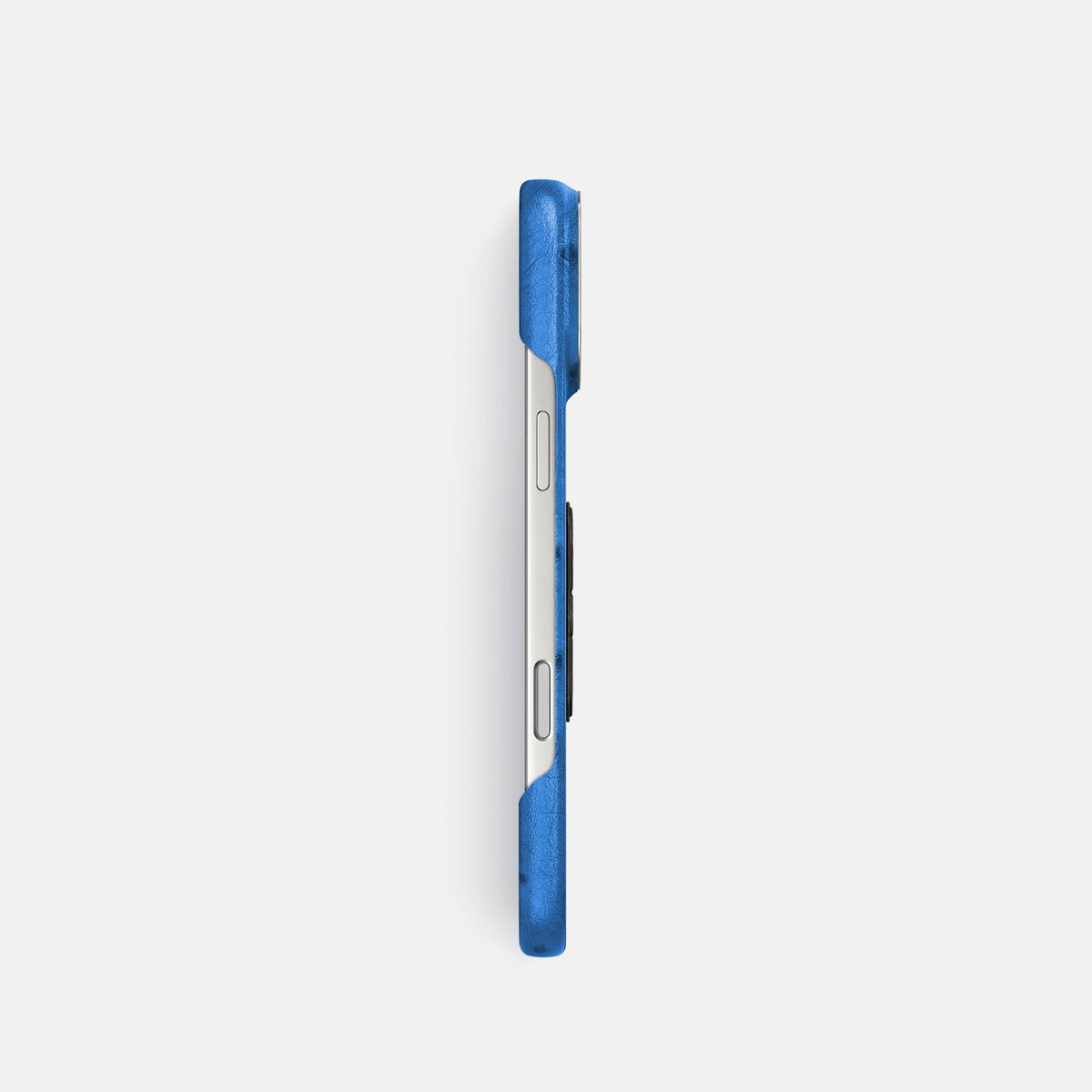 Classic Case With Carbon Skull For iPhone 18 Pro In Ostrich -3 | Royal-Blue-Steel