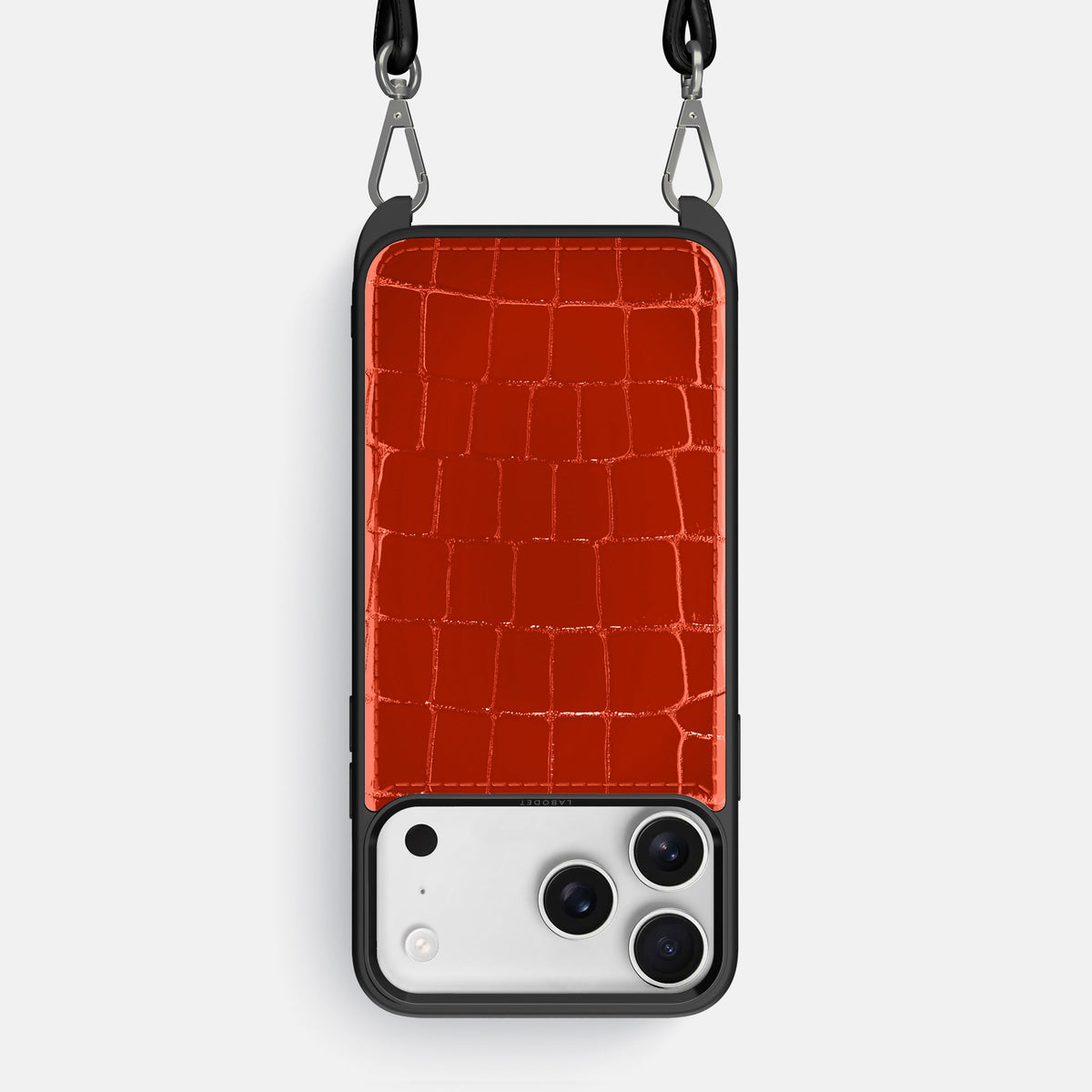 Crossbody Sport Case For iPhone 18 Pro Max In Shiny Alligator -1 | Orange
