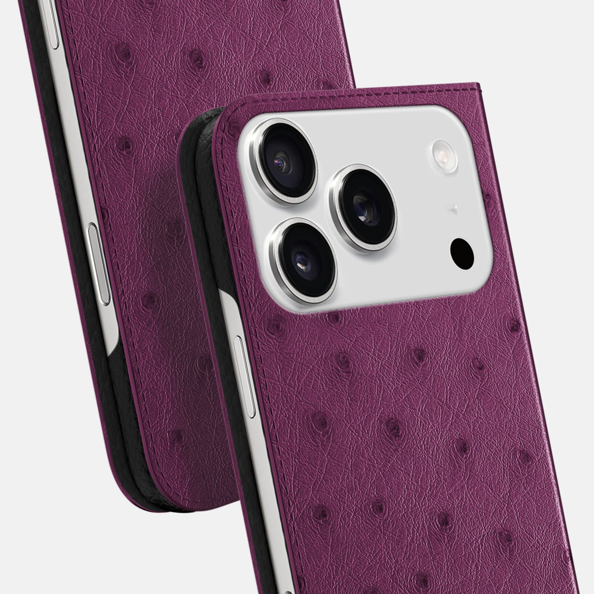 Folio Slim Case For iPhone 18 Pro In Ostrich -5 | Purple