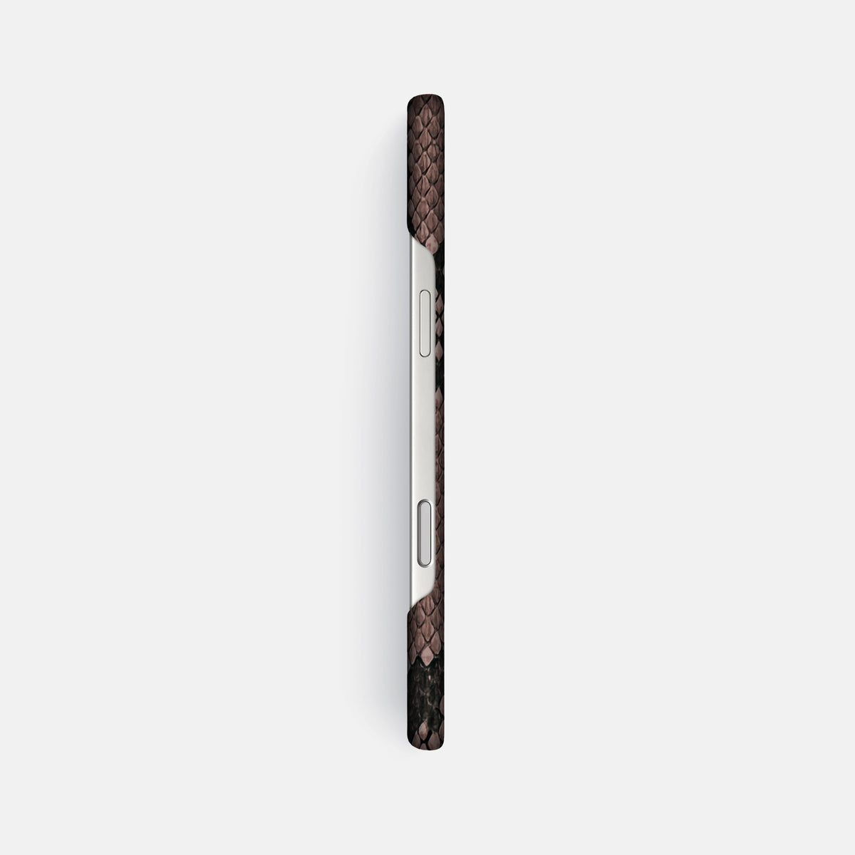 Slim Case For iPhone 17 Pro Max In Deluxe Python -3 | Mahogany-Brown
