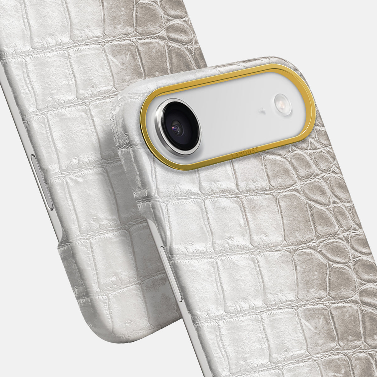 Classic Case For iPhone 17 Air In Himalayan Crocodile -5 | Grey-Gold