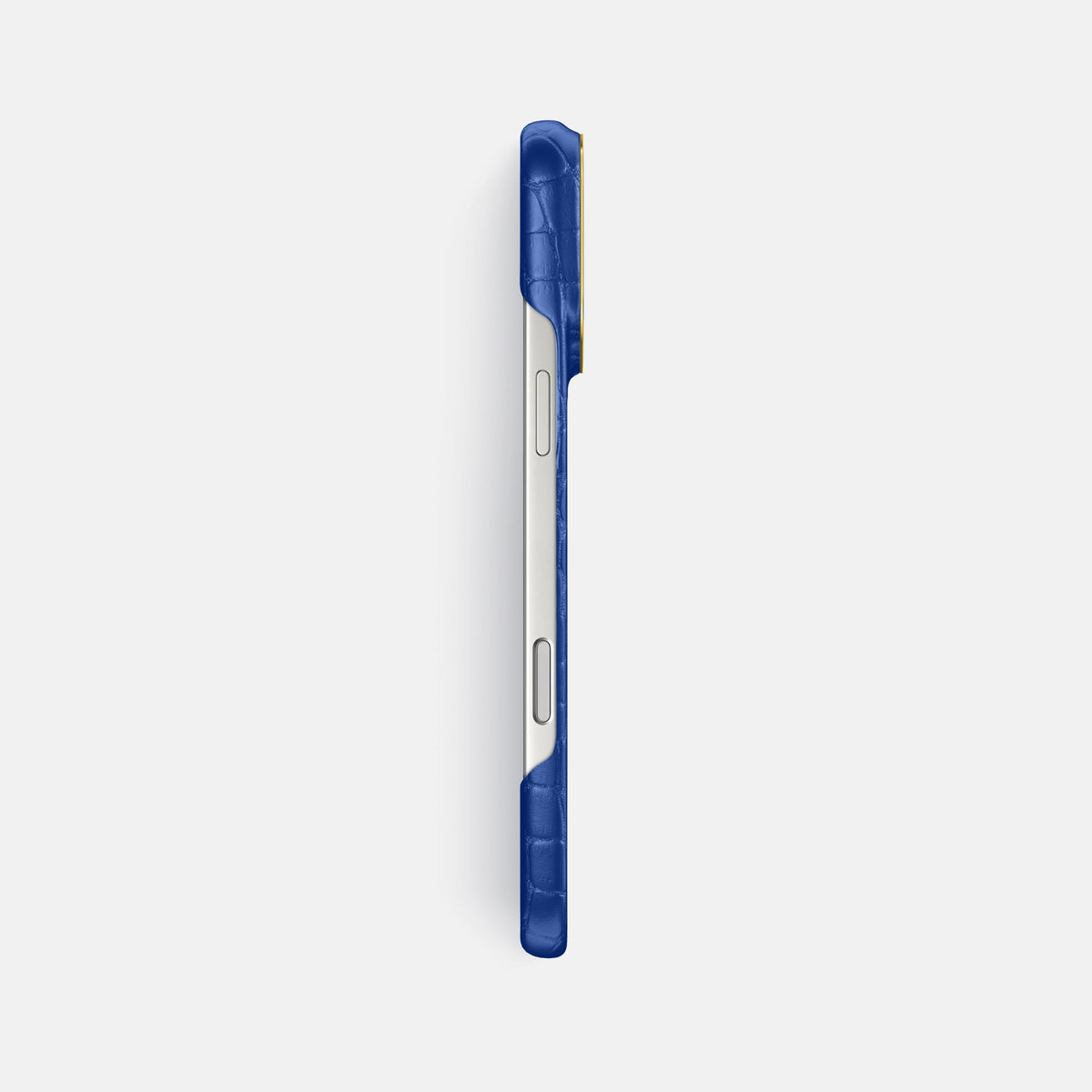 Classic Case For iPhone 18 Pro Max In Alligator -3 | Royal-Blue-Gold