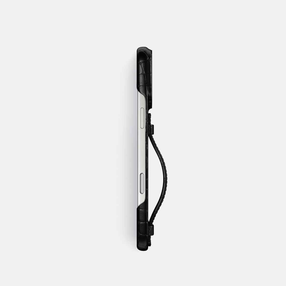 Center Handle For iPhone 17 Pro In Alligator -3 | Black-Black
