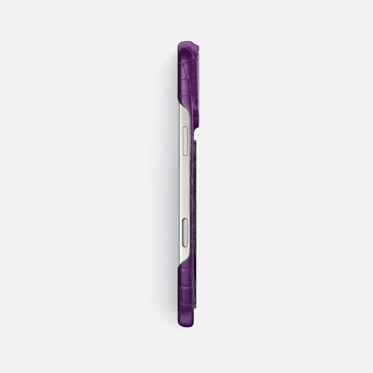 Classic Case With Carbon Dragon For iPhone 17 Pro Max In Alligator -3 | Purple-Steel