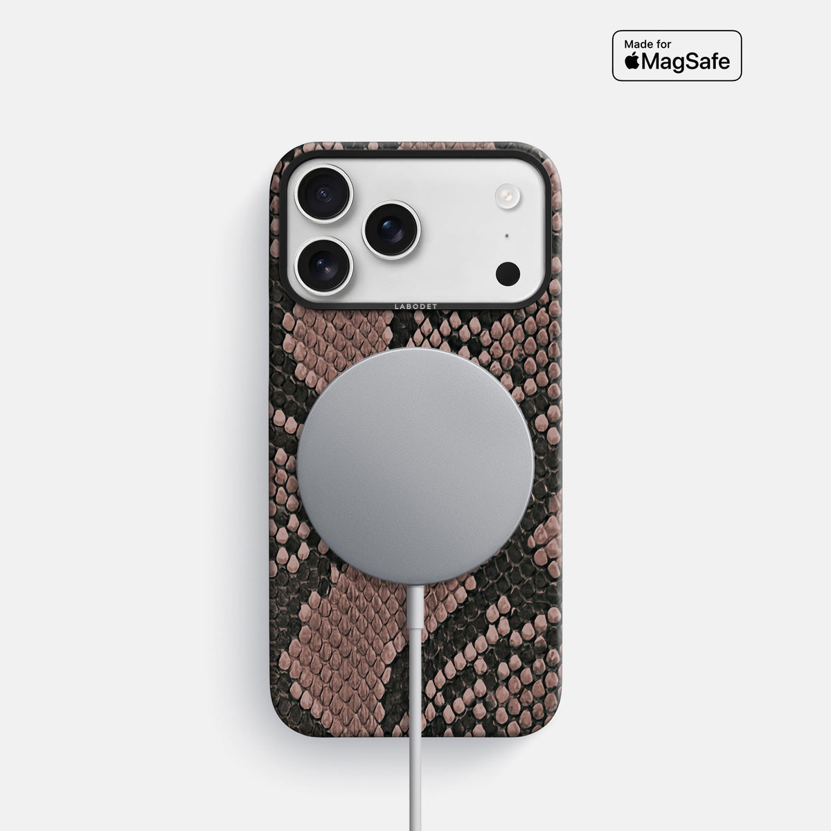 Classic Case For iPhone 18 Pro In Deluxe Python -5 | Mahogany-Brown-Black