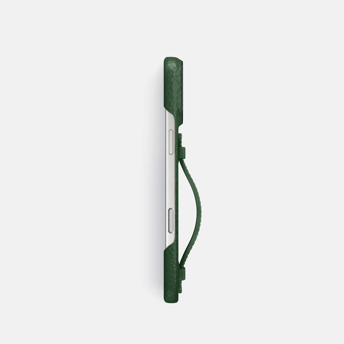 Center Handle For iPhone 17 Pro In Calf -2 | Dark-Green-Black