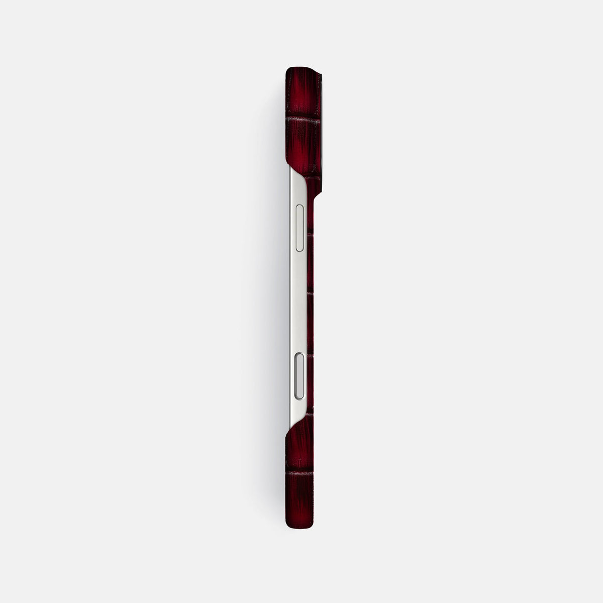 Classic Case For iPhone 18 Pro Max In Patina Alligator -3 | Havana-Burgundy-Black
