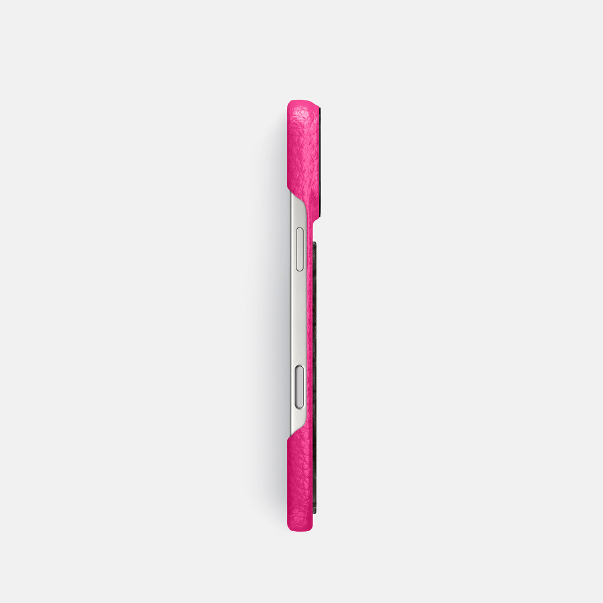 Classic Case With Carbon Dragon For iPhone 17 Pro In Calf -3 | Magenta-Black