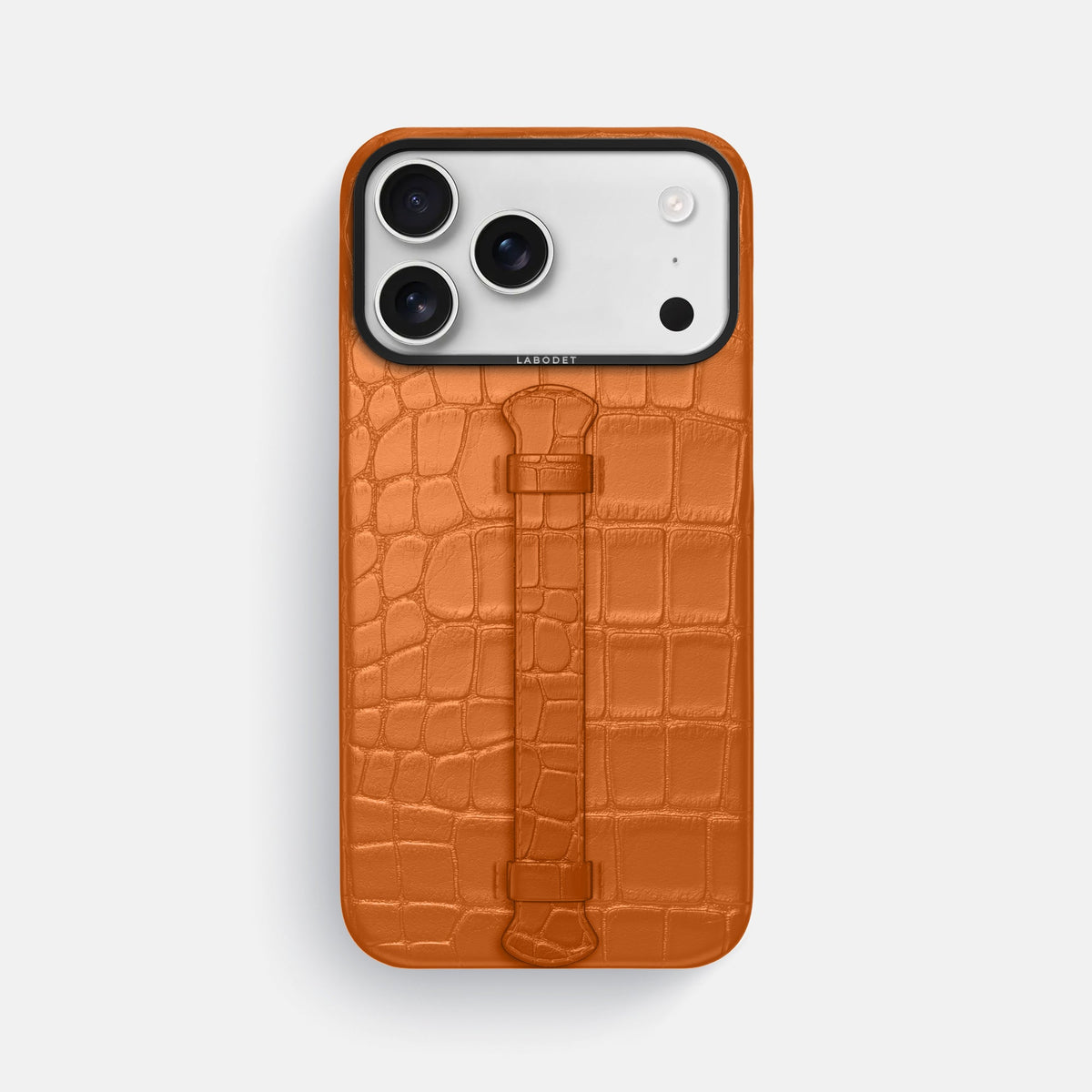 Center Handle For iPhone 18 Pro Max In Alligator -1 | Orange-Black