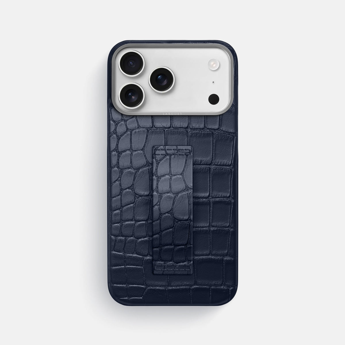 Finger Case For iPhone 18 Pro Max In Alligator -1 | Navy-Blue-Steel