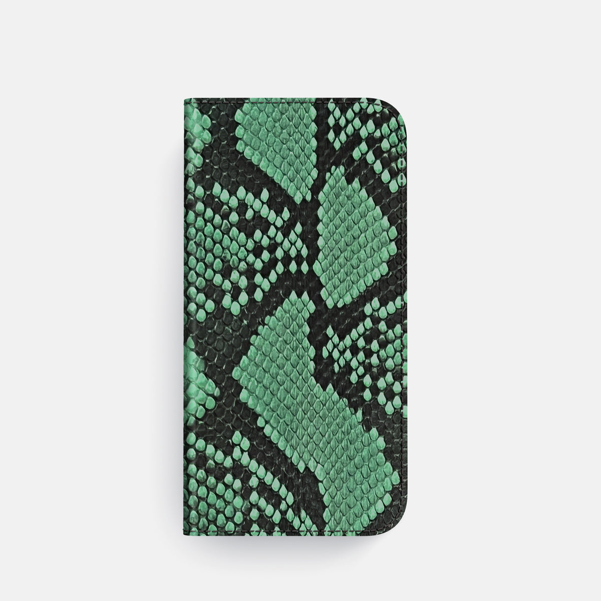 Folio Slim Case For iPhone 17 Pro In Deluxe Python -4 | Forest-Green