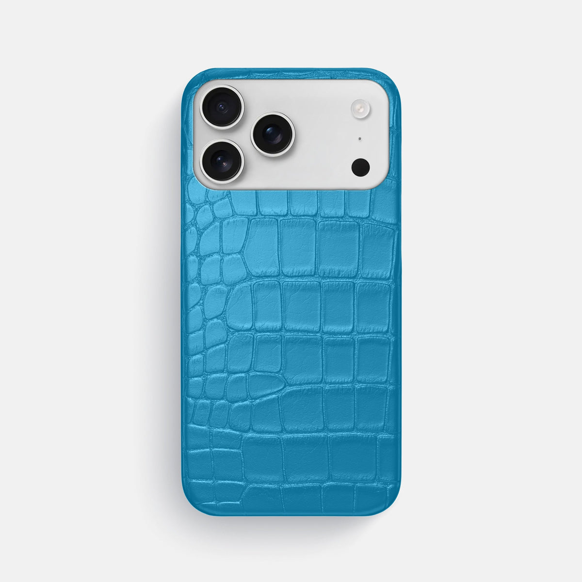 Slim Case For iPhone 18 Pro Max In Alligator -1 | Curaçao-Blue