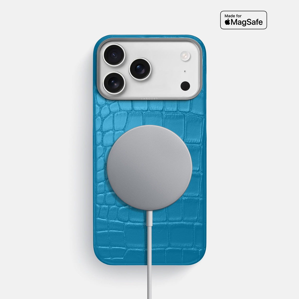 Classic Case For iPhone 18 Pro Max In Alligator -5 | Curaçao-Blue-Steel