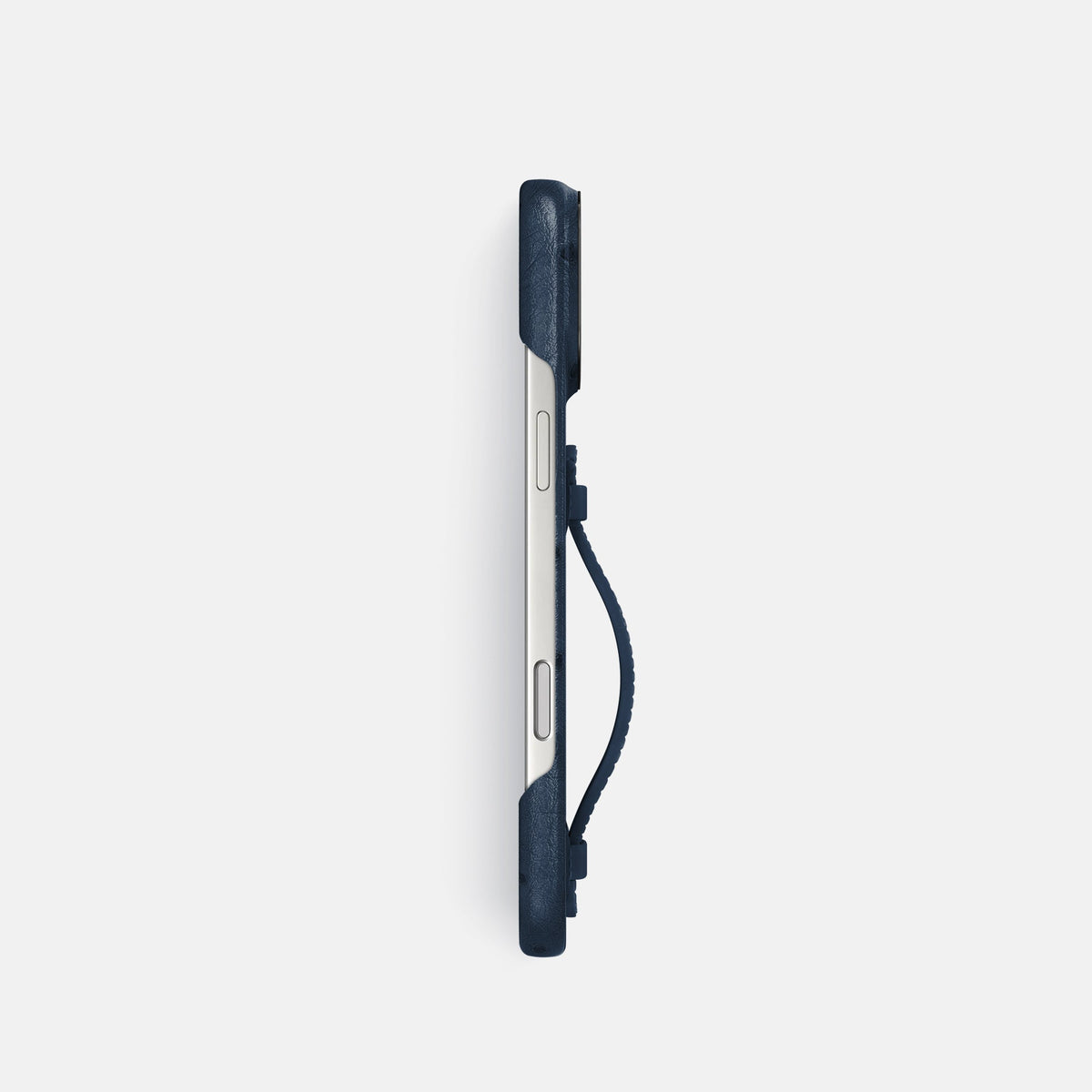 Center Handle For iPhone 18 Pro In Ostrich -2 | Navy-Blue-Black
